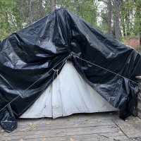 Nurse tent wrapped